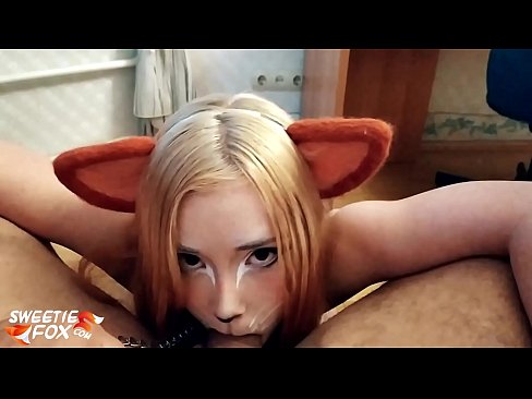 ❤️ Kitsune swallow dick and cum in her mouth ❌ Super porn at us ❌️